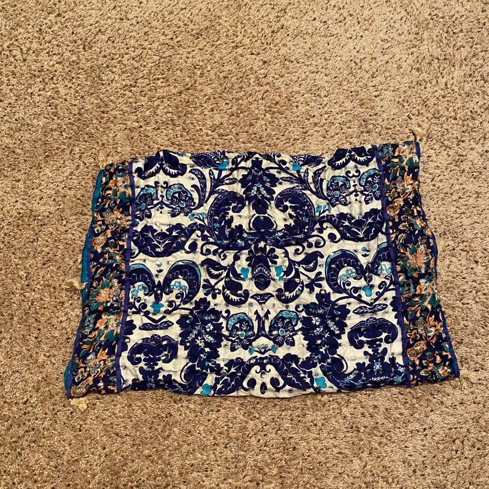 Anthropologie Blue Infinity Scarf